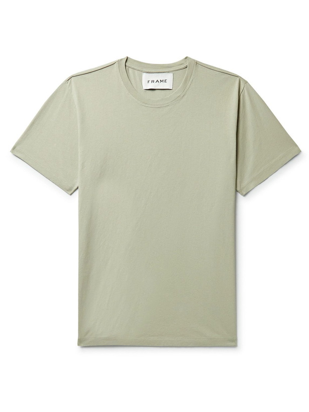 Photo: FRAME - Cotton-Jersey T-Shirt - Green