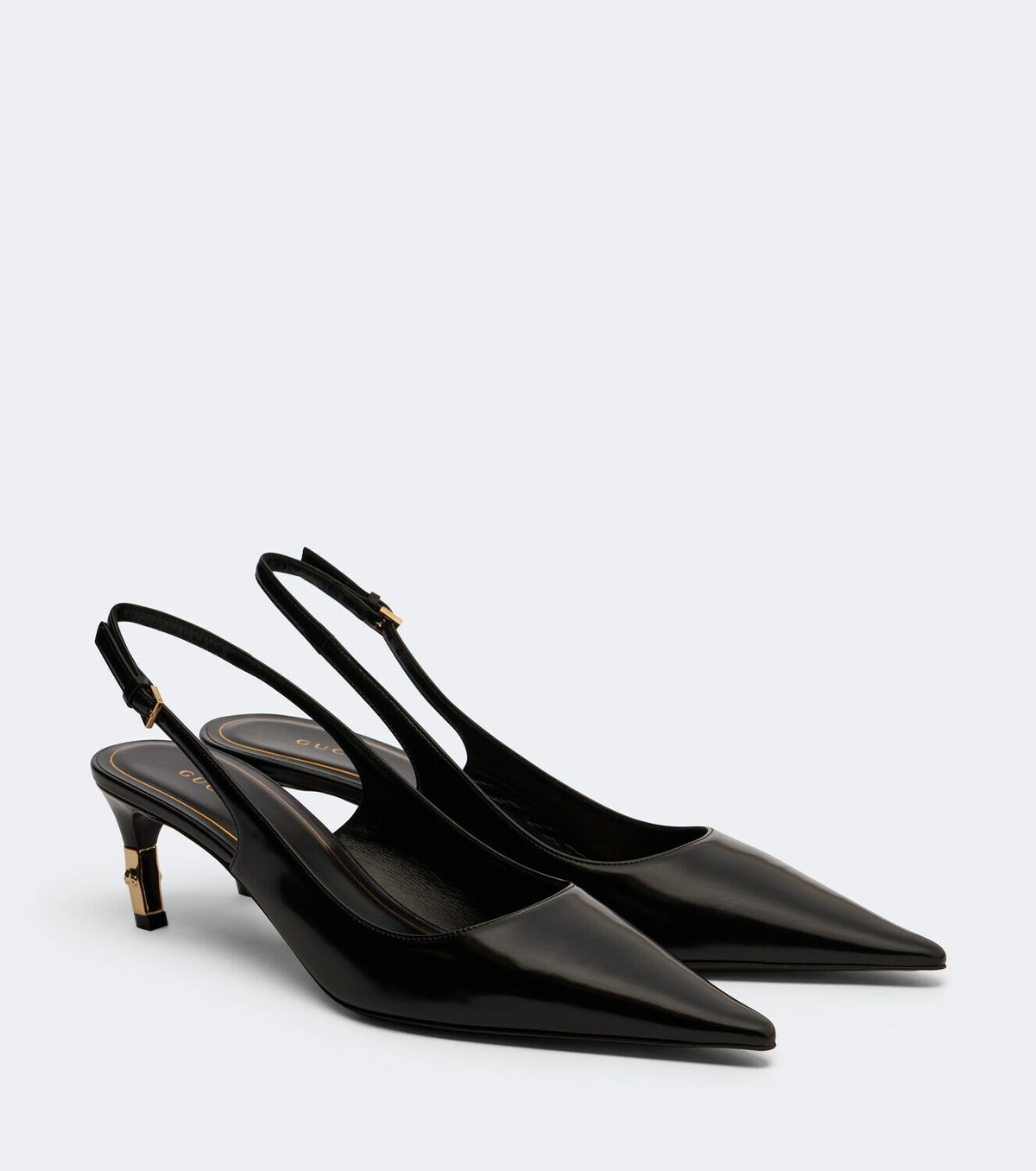 Gucci Eva leather slingback pumps