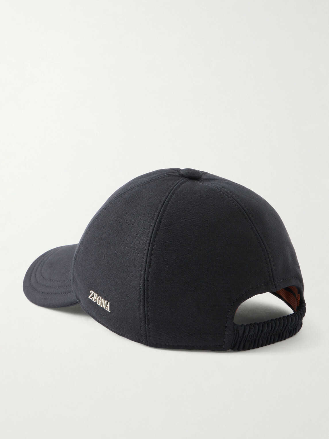 Zegna - Embroidered Cotton Cap - Black