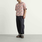 Visvim Men's Crosby Jacquard Silk Short Sleeve Shirt in Multi