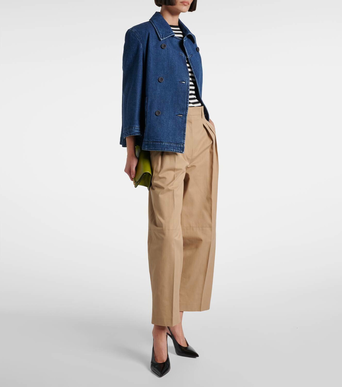 Altuzarra Dash high-rise cotton wide-leg pants