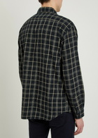 Nudie Jeans Checked Cotton and Linen-blend Shirt Black