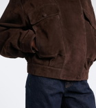 Nour Hammour Suede blouson jacket