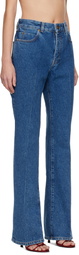 Balmain Blue Boot Cut Jeans