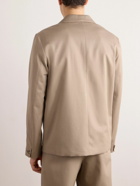 A.P.C. - Luc Unstructured Wool and Cotton-Blend Twill Suit Jacket - Neutrals