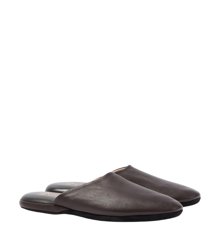 Photo: Charvet Leather slippers