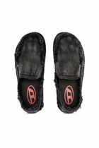Diesel Espadrille loafers in distressed denim - Lace Ups and Mocassins Mens in Black