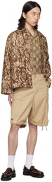 BEAMS PLUS Beige Military 6 Pocket Shorts