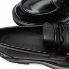 Alexander McQueen Men's Chunky Leather Loafer in Black