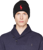 Polo Ralph Lauren Black Logo Beanie