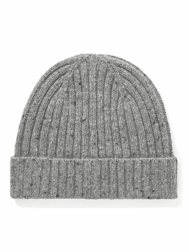 Photo: Hartford - Ribbed Donegal Wool-Blend Beanie