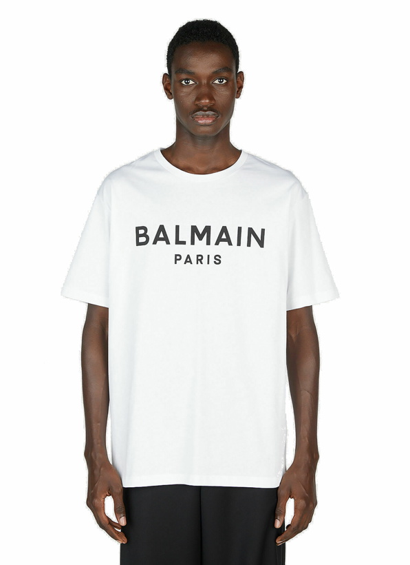 Photo: Balmain - Logo Print T-Shirt in White