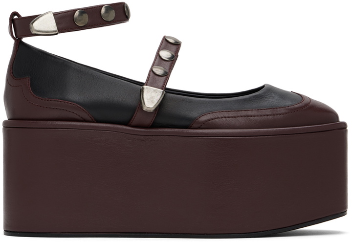 Photo: Molly Goddard Black & Brown Camille Platform Ballerina Flats