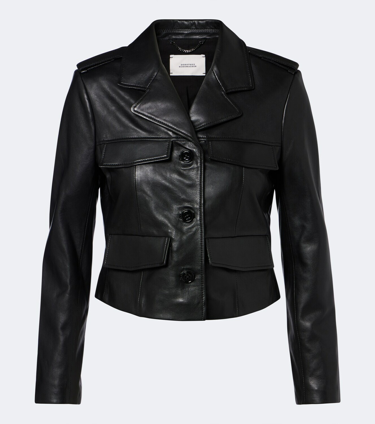 Dorothee Schumacher Cropped leather jacket