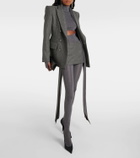Alex Perry Pinstripe low-rise miniskirt