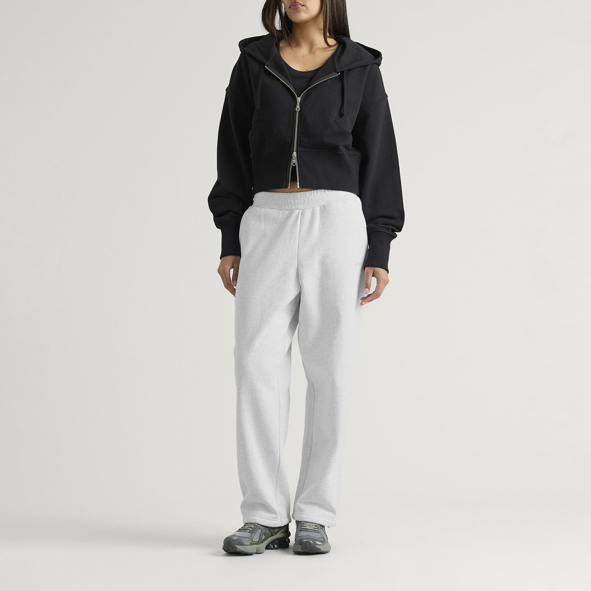 Dime Women's Classic Small Logo Sweatpants in Ash