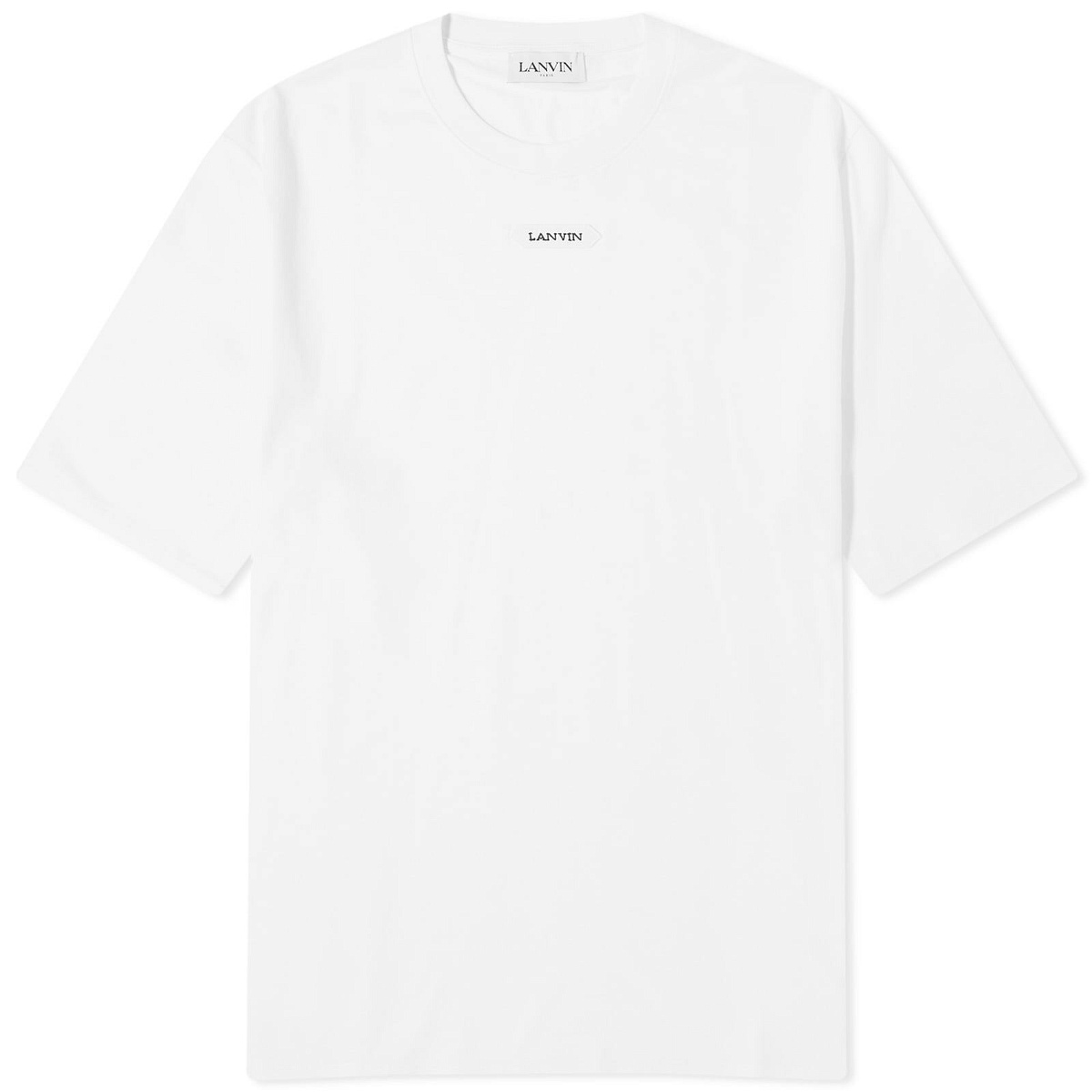 Photo: Lanvin Men's Loop Logo T-Shirt in Optic White