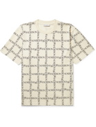 JW ANDERSON - Oversized Logo-Print Cotton-Jersey T-Shirt - Neutrals