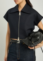 Anine Bing Nicola Leather Belt Black