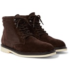 Loro Piana - Icer Walk Shearling-Lined Suede Boots - Brown