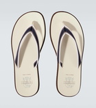 Brunello Cucinelli Leather thong sandals