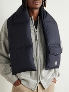 Moncler - Logo-Appliquéd Quilted Shell Down Scarf