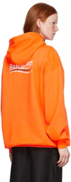 Balenciaga Orange Political Campaign Medium Fit Hoodie