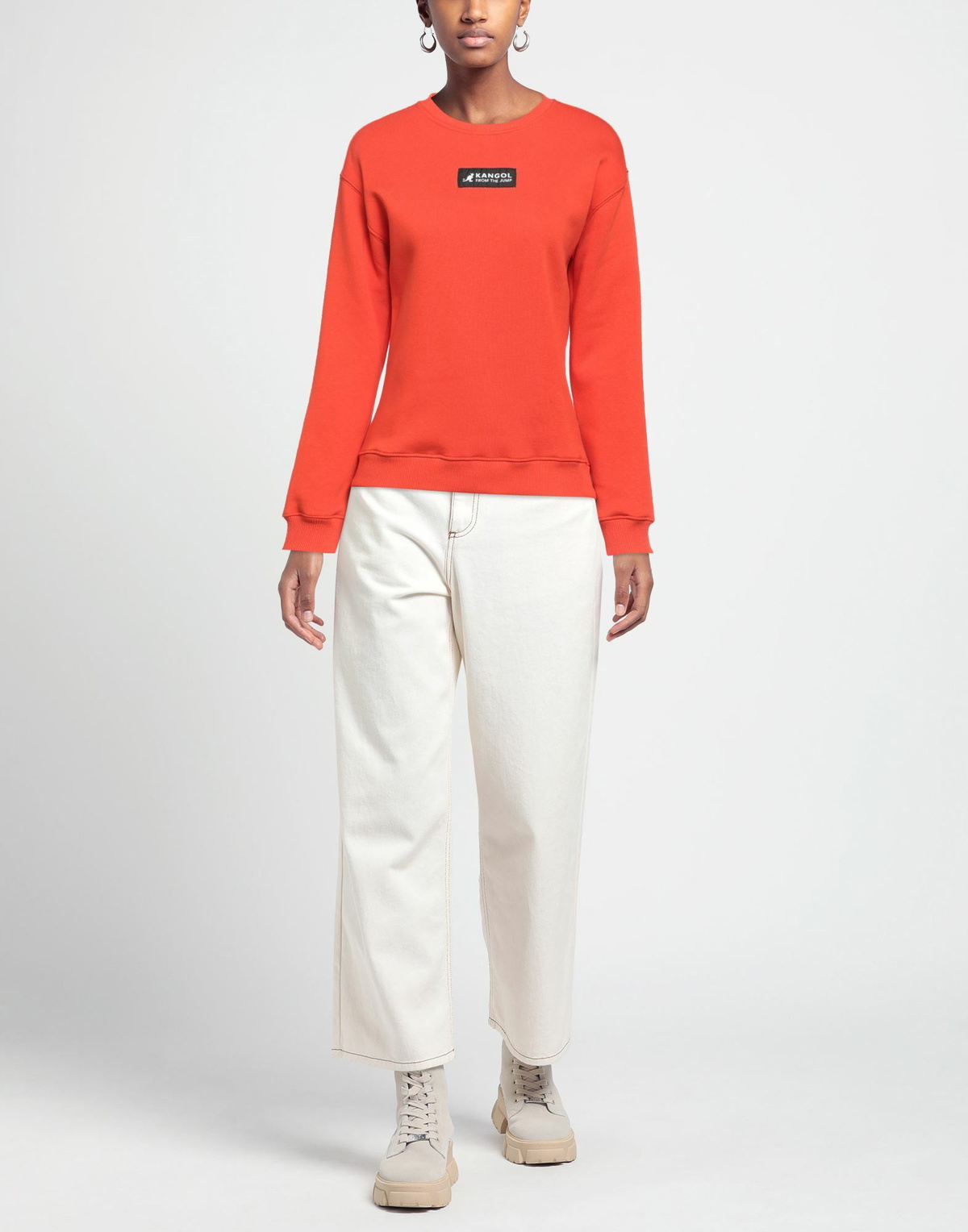 Kangol Womens Sweatshirt in Tomato red