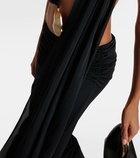 Christopher Esber Embellished jersey maxi dress