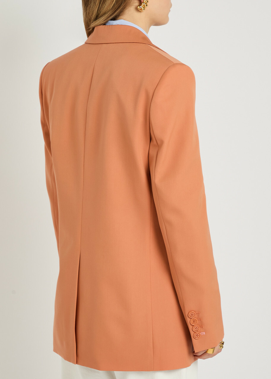 Stella Mccartney Boyfriend Wool Blazer Orange