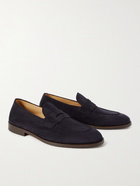 Brunello Cucinelli - Flex Suede Penny Loafers - Blue