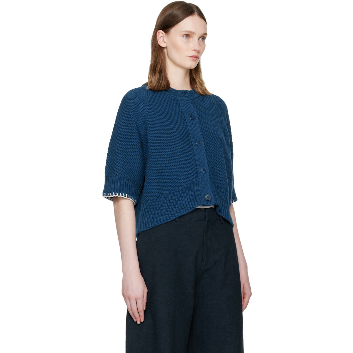 YMC Blue Kwai Cardigan