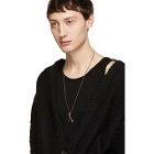 Ann Demeulemeester Black Hand Knit Moby Cardigan