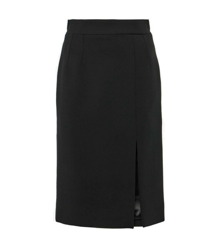 Photo: Dolce&Gabbana Wool-blend midi skirt