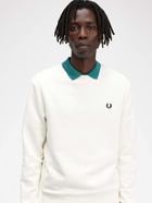 Fred Perry Sweatshirt Beige   Mens