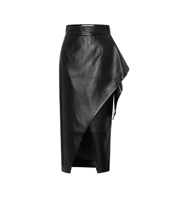 Photo: Materiel Tbilisi - Faux-leather wrap skirt
