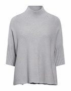 Manila Grace Womens Turtleneck in Grey