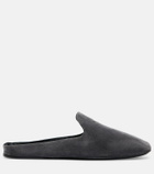 Max Mara Logo suede mules