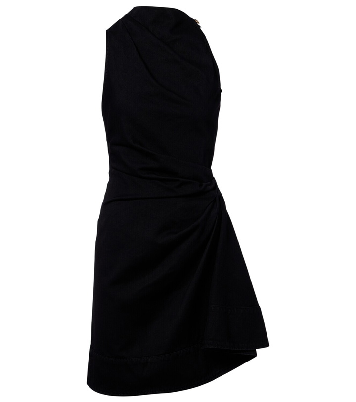 Photo: McQueen Draped cotton minidress