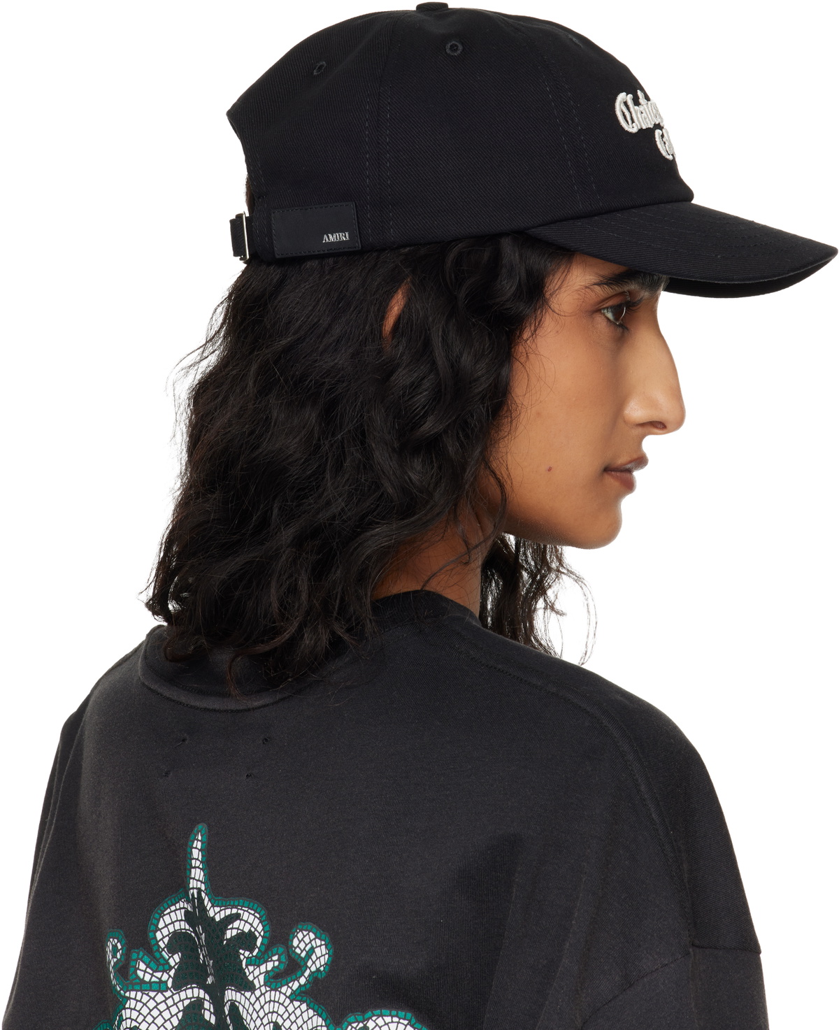 AMIRI Black 'Chateau Amiri' Dad Cap