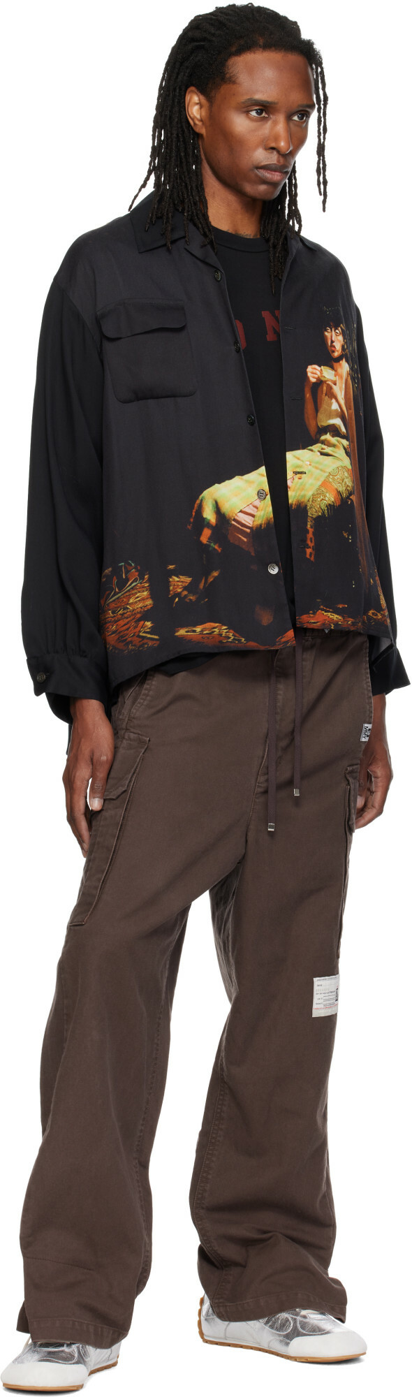 Maison MIHARA YASUHIRO Brown Folded Cargo Pants