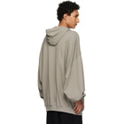 Rick Owens Taupe Tower Hun Hoodie