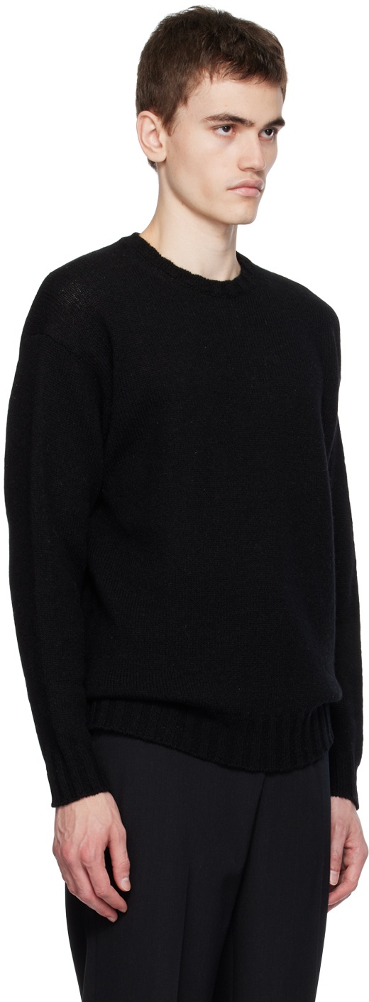 AURALEE Black Crewneck Sweater Auralee
