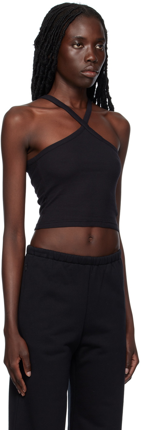 Fax Copy Express SSENSE Exclusive Black Tank Top