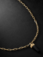 Sydney Evan - Gold, Onyx and Diamond Chain Necklace