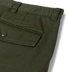 A.P.C. - Slim-Fit Cotton-Twill Cargo Shorts - Green