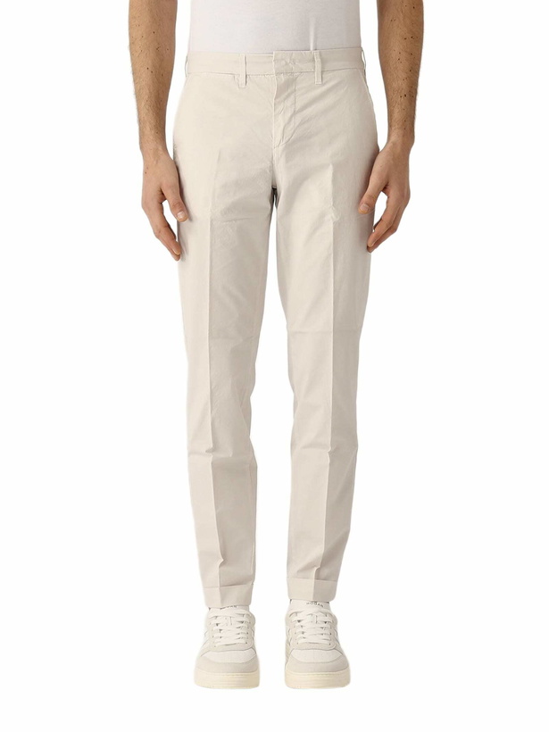 Photo: Fay Pantalone Capri In Popeline Stretch Slim Fit Fondo 17,5 Trousers