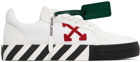 Off-White White & Red Vulcanized Low Sneakers