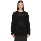 Ann Demeulemeester Black Loose Stitch Knit Sweater