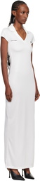 Courrèges White Sports Polo Maxi Dress
